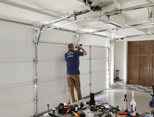Rosemead Garage Door Repair certified technician performing precision garage door repair in Rosemead