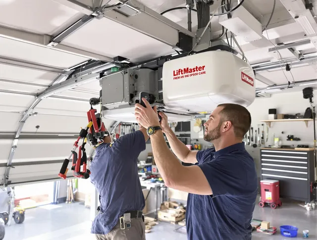 Rosemead Garage Door Repair technician performing advanced diagnostics on garage opener in Rosemead