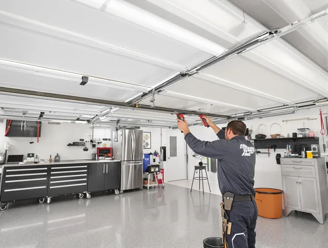 Overhead garage door repair service by Rosemead Garage Door Repair in Rosemead