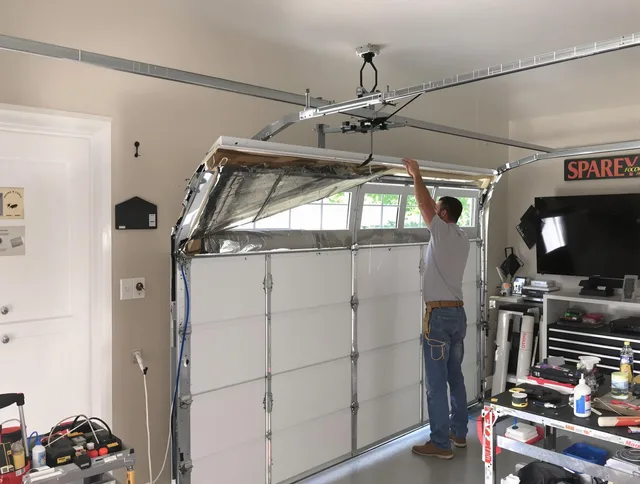 Garage door section replacement by Rosemead Garage Door Repair in Rosemead