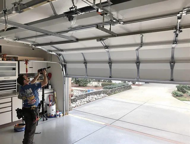 Garage door track repair service by Rosemead Garage Door Repair in Rosemead